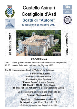 Arte e Fotografia al castello di Costigliole d’Asti con “Scatti d’Autore”