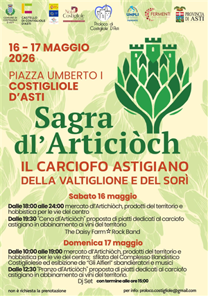 A Costigliole d'Asti torna la Sagra dl’Articiòch: il carciofo astigiano protagonista del weekend