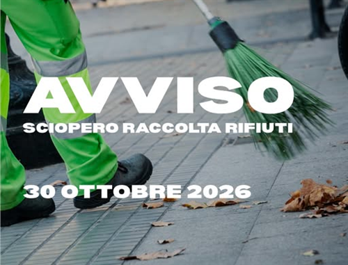 Possibili disagi per la raccolta rifiuti venerdì 30 ottobre 2026: indetto uno sciopero generale