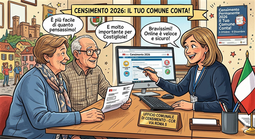 Censimento Permanente 2026: al via dal 5 ottobre a Costigliole d'Asti